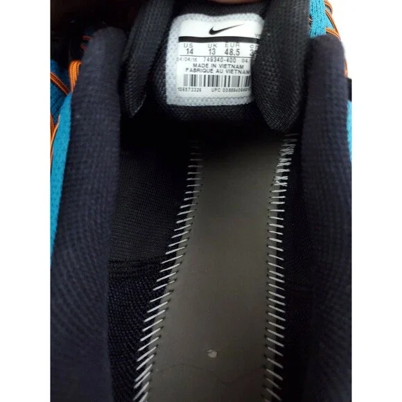 Nike Air Zoom Pegasus 32 Men's Size 14 Blue Athletic Running Shoe 749340-400 - Picture 7 of 10